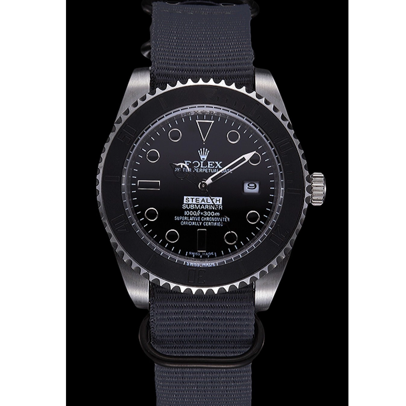 Rolex copies cheap 621991 Rolex Grey Submariner Stealth 0622